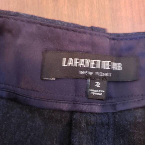 LAFAYETTE 148 WIDE LEG WOOL/CASHMERE GRAY DRESS PANT SIZE 2 - Picture 4 of 6